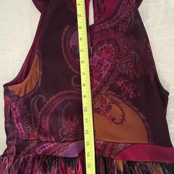 Candalite halter paisley midi or maxi dress PM PETITE Medium - Picture 11 of 11